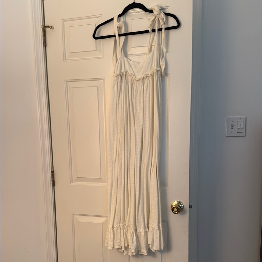 Free People Cream Maxi Dress
